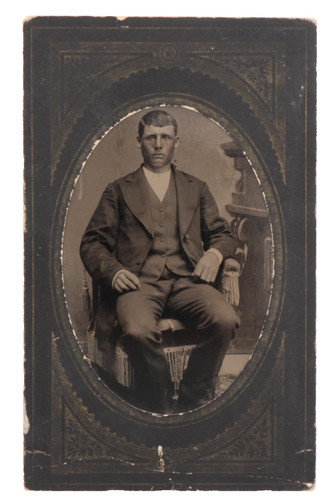 Victorian era tintype portrait - era,