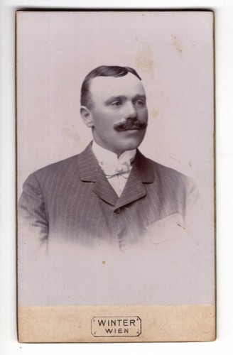 Antique cdv circa 1880s winter - antique,